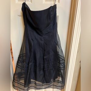 White House Black Market Strapless Black Dress Size 8, Worn Once